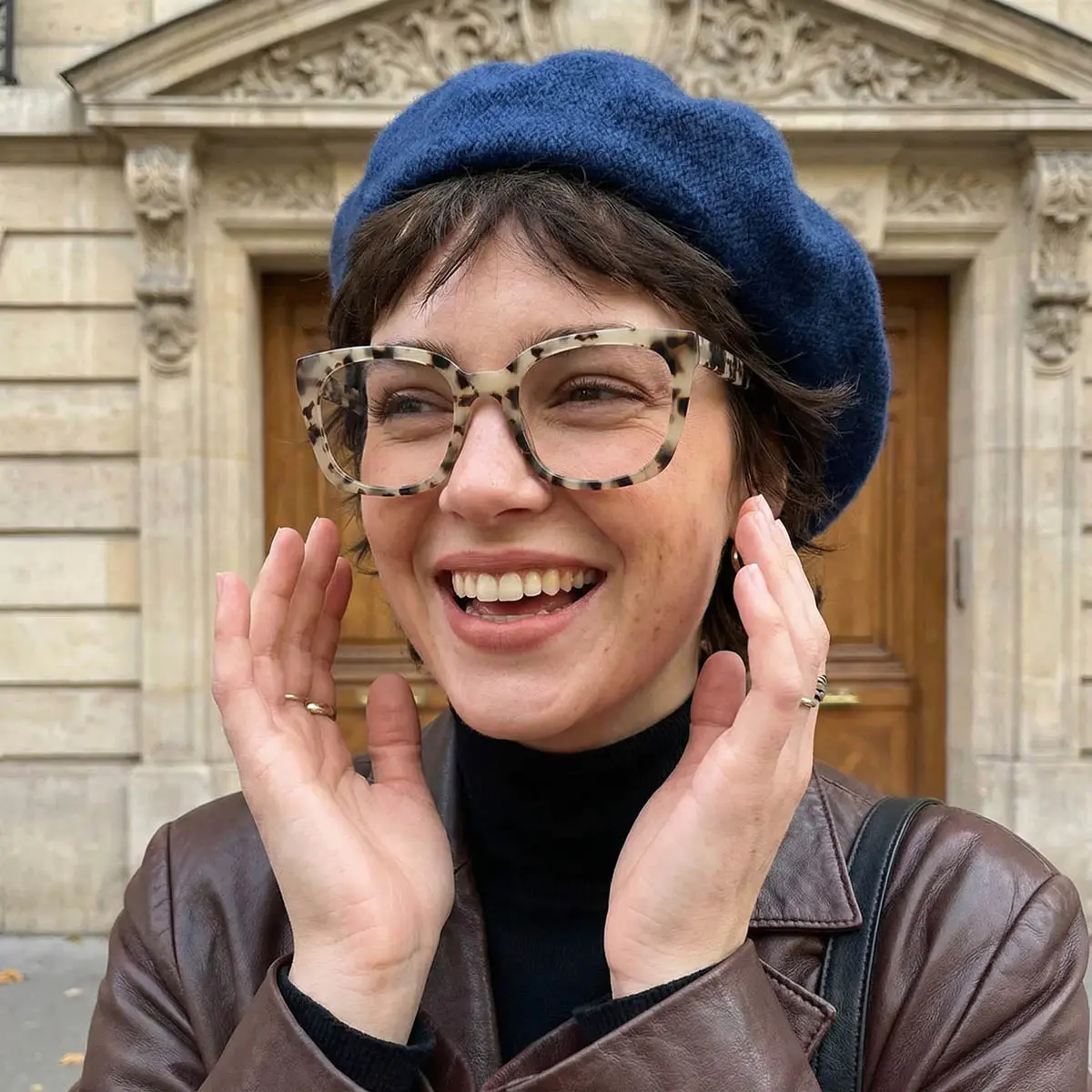 Square Tortoiseshell Glasses for Women